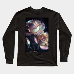 Iridescent pastel roses 6 Long Sleeve T-Shirt